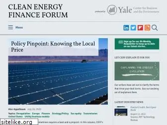 cleanenergyfinanceforum.com