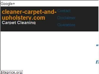 cleaner-carpet-and-upholstery.com