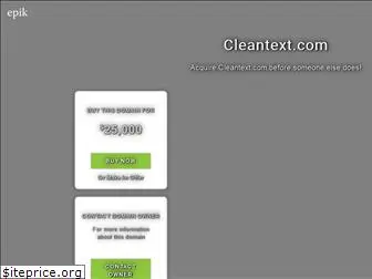 cleantext.com