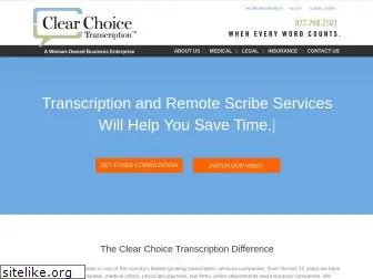 clearchoicetranscription.com