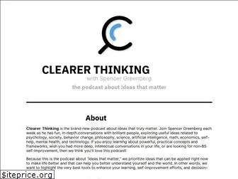 clearerthinkingpodcast.com