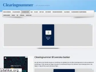 clearingnummer.info
