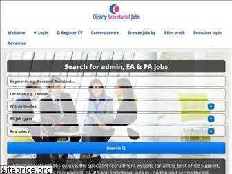 clearlysecretarialjobs.co.uk