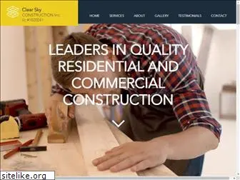 clearskyconstruction.com