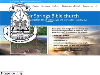 clearspringsbiblechurch.org