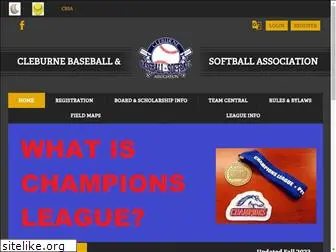 cleburnebaseball.com