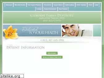 cleburnefamilydentistry.com