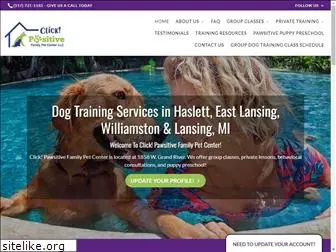 clickpawsitivedogtraining.com
