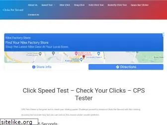 cPsTESTORG Click Speed Test 1 Second clicker PROTECTED BY: = Click here to  Full Screen 1 Second