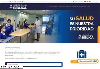 clinicabiblica.com