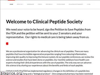 clinicalpeptidesociety.com