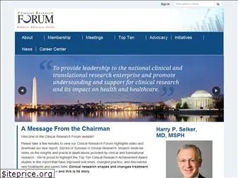 clinicalresearchforum.org