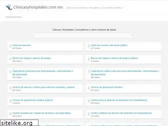 clinicasyhospitales.com.mx