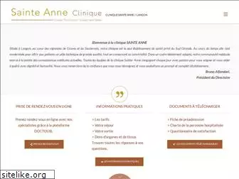 clinique-sainte-anne.fr