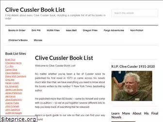 clivecusslerbooklist.com