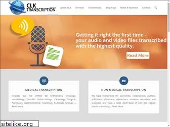 clktranscription.com