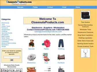 closeoutsproducts.com