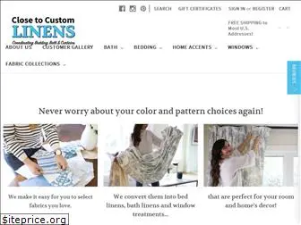 closetocustomlinens.com