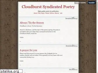 cloudburstpoetry.com