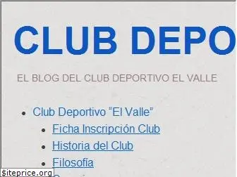 clubdeportivoelvalle.es