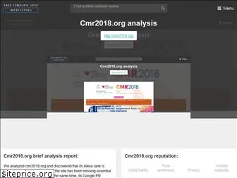 cmr2018.org