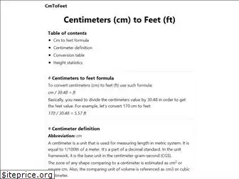 cmtofeet.net