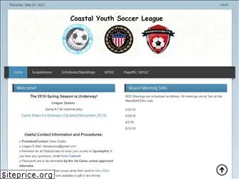 coastalyouthsoccer.com