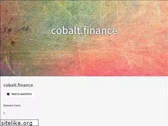 cobalt.finance