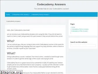codecademy-answers.com