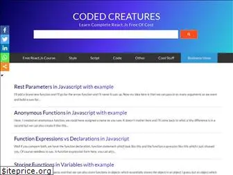 codedcreatures.com