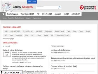 codes-sources.commentcamarche.net