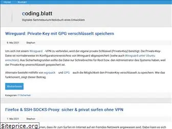 codingblatt.de