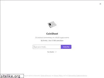 coinsheet.org