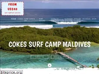 cokessurfcampmaldives.com