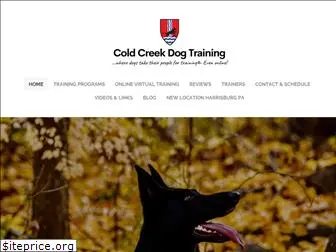 coldcreekdogtraining.com