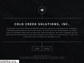 coldcreeksolutions.com