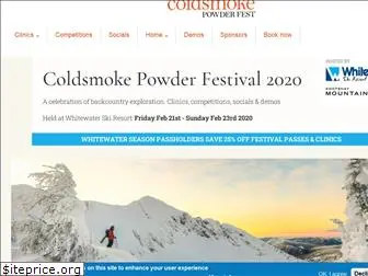 coldsmokepowderfest.com