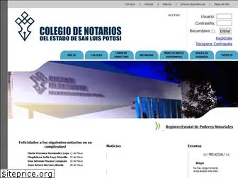 colegionotariosslp.com.mx