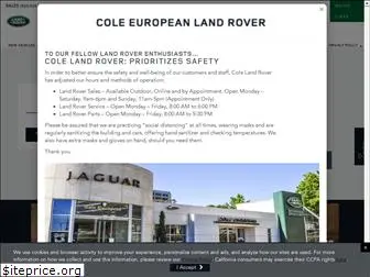 colelandrover.com