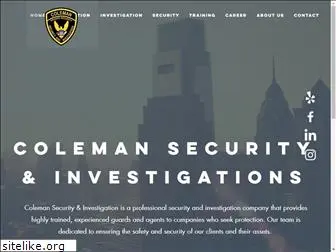 colemansecurityandinvestigations.com