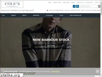 coles-menswear.co.uk