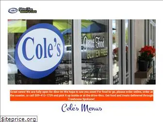 colesbakeryandcafe.com