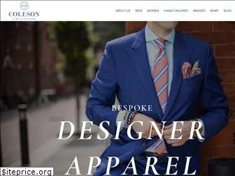 colesonclothiers.com