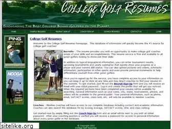 collegegolfresumes.com