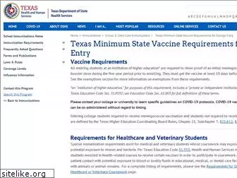 collegevaccinerequirements.com