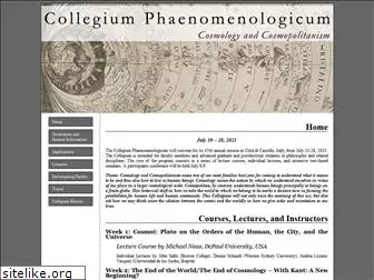 collegiumphaenomenologicum.org