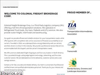 colonialfreightbrokerage.com
