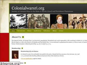 colonialwarsri.org