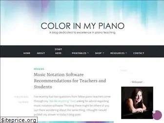 colorinmypiano.com