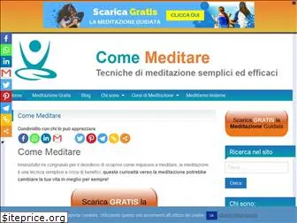 www.comemeditare.it